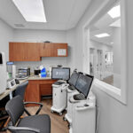 Organized dental office interior.